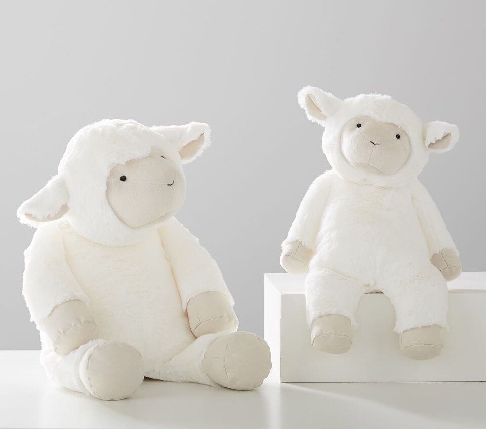 pottery barn lamb plush